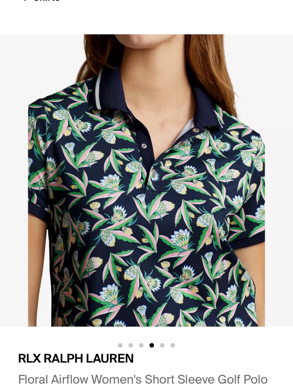New RLX RALPH LAUREN
Floral Airflow Women's Short Sleeve Golf Polo Shirt - Picture 4 of 12